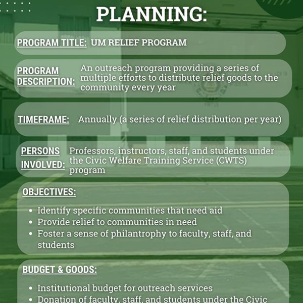 Copy of THE UNIVERSITY OF MANILA COMMUNITY OUTREACH - 2